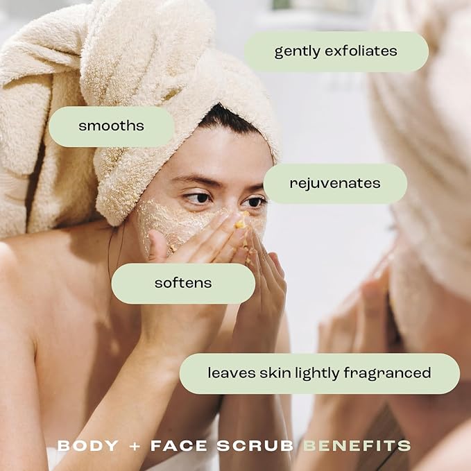 Natural Inspirations Eucalyptus Rosemary Mint Exfoliating Face + Body Scrub 6oz