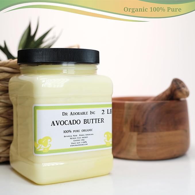 Dr Adorable - 2 lb - Avocado Butter - Refined Pure Natural Organic Raw