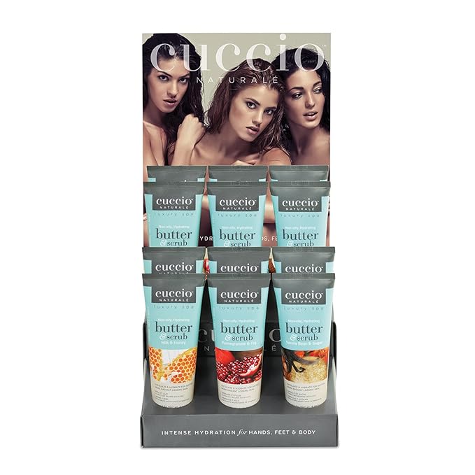 Cuccio Naturale Butter Scrub - Exfoliates And Hydrates - For Softer, Radiant Looking Skin - Infuses Moisture Into Dry Skin - Non-Oily 24 Hour Hydration - Creamy - Vanilla Bean And Sugar - 4 Oz