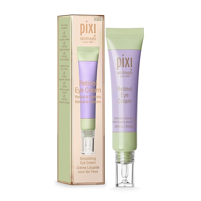 Pixi Beauty Retinol Eye Cream | Soothing Eye Cream | Retinol Helps Smooth & Refine Delicate Eye Area | Peptides Help Minimize Fine Lines | 0.84 fl oz/25ml