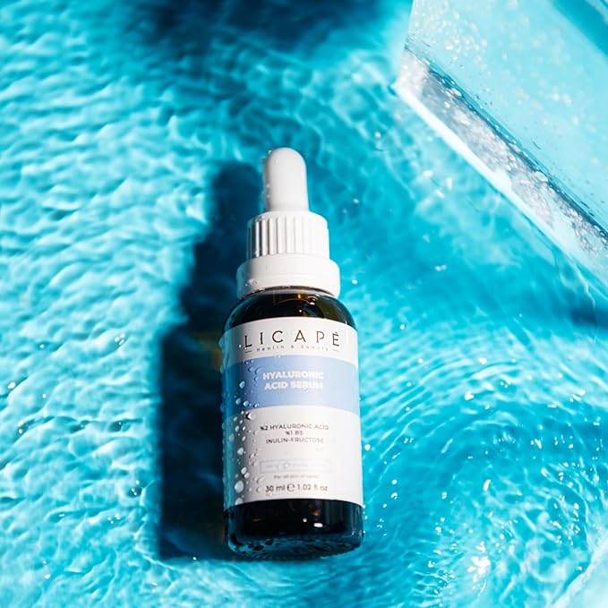 LICAPE® Hyaluronic Acid Serum 30ml – Advanced Hydration with Panthenol B5 and Peptide Complex for Moisturized and Plump Skin