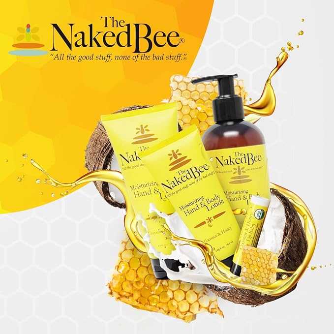 The Naked Bee Nourishing Body Lotion for All Skin Types (8 oz) Moisture Replenishing Lotion for Dry Skin with Jasmine & Honey