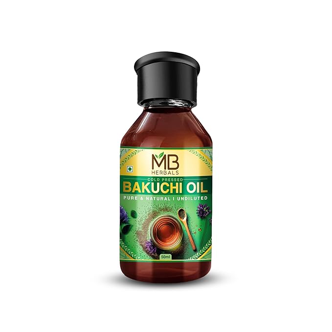 MB Herbals Cold Pressed Bakuchi Oil, Pure and Natural Undiluted, 50ml/1.69 fl oz