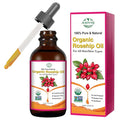 Organic Rosehip Oil for Face & Skin – USDA Certified, Cold Pressed, Unrefined Rose Hip Seed Oil for Anti-Aging, Scars, Moisturizing, Hair, Nails & Gua Sha Massage, 2 fl oz (60 ml)