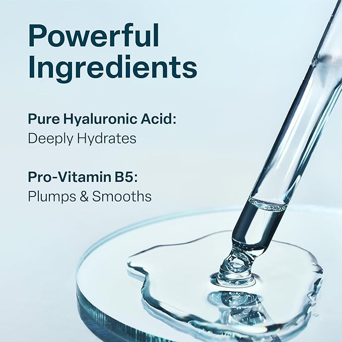 QRxLabs Hyaluronic Acid Serum - Hydration Serum for Face Anti Aging with Vitamin B5 - Face Hydration & Elasticity Boost - Essential Facial Care Formula - 2 Fl Oz, Pack of 1