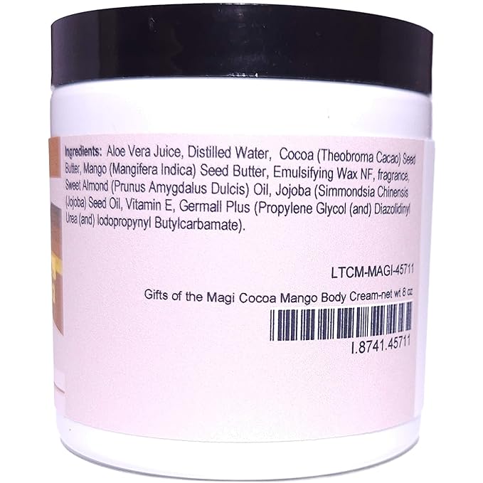 Blossom to Bath Gifts of the Magi Cocoa Mango Body Cream (8 Ounce) - Phthalate Free Fragrance - Feels Like A Lotion And Works Like A Butter with a Rich Soulful Scent
