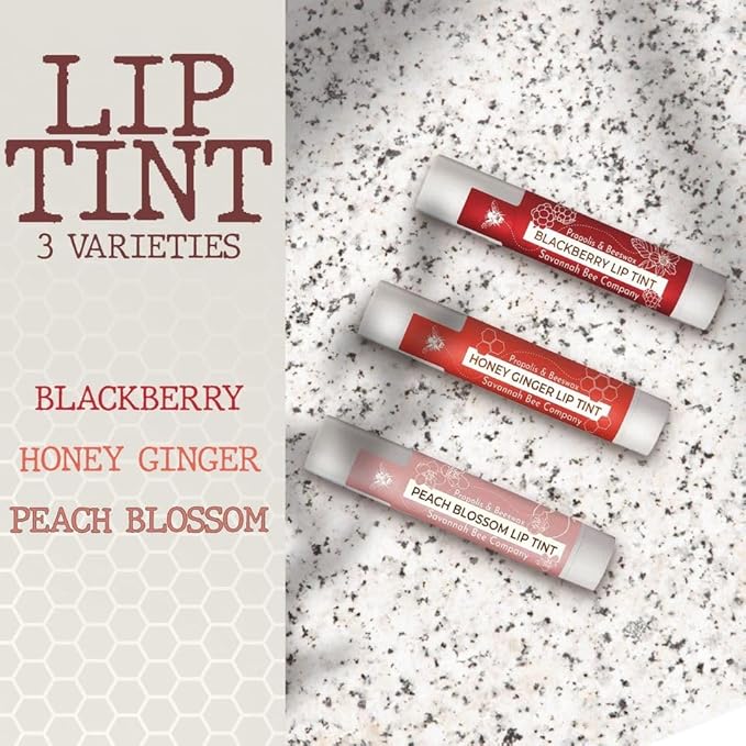 Savannah Bee Company Blackberry Extract Lip Tint - Bees Wax Propolis Extract Moisturizing Lip Tint