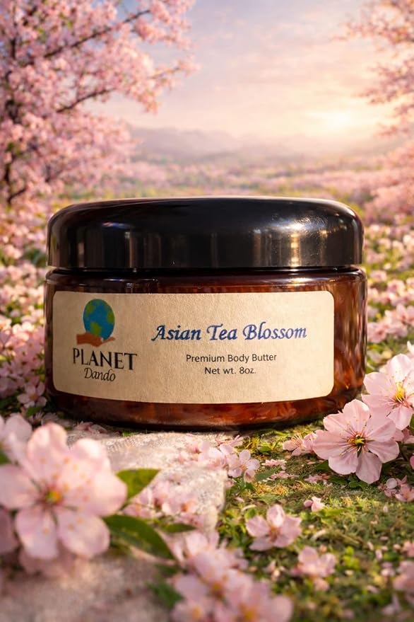 Asian Tea Blossom Whipped Body Butter Nourishing, Rich, Shea Butter 8oz (Pack of 1)