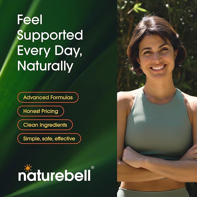 NatureBell Hyaluronic Acid 250mg - 240 Capsules - 250mg Hyaluronic Acid, 5000mcg Biotin & 25 mg Vitamin C - Supports Skin, Hair, Bone, Eye & Joint Health*