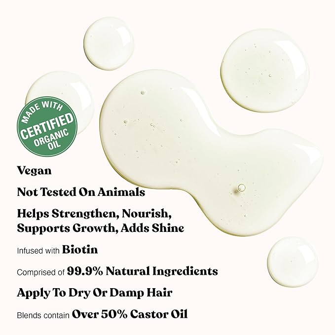 Red by Kiss Professional 99.9% Natural Hair Oil, Organic Vegan Oil Blend for Hair Growth & Nourish, Biotin Infused, Moisturize & Add Shine & Smooth (Rosemary, 2.5 Fl Oz)