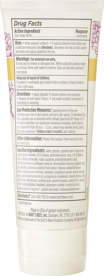 Burt's Bees Renewal SPF 30 Firming Day Face Lotion With Bakuchiol,Sunscreen Face Lotion With Natural Retinol Alternative,98 Percent Natural Origin Skin Care,1.8 oz. Tube,(Pack of 2)