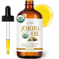 BodyJ4You Organic Jojoba Oil - Moisturise Hair Soothe Skin Protect Restore Healthy Glow - USDA 100% Pure Natural Unrefined Conditioner Wax - Unisex All Hair Types - Spray Cap 4 Fl Oz