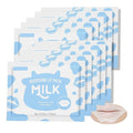 AKARY Milk 5 Pcs Moisturizing Lip Mask, Lip Sleep Gel Pads Mask Bulk for Moisturizing, Patches Let Skin Smoothing, Exquisite, Remove Dead Skin, Keep Plump & Wrinkle, for Dry or Chapped Lips (5)