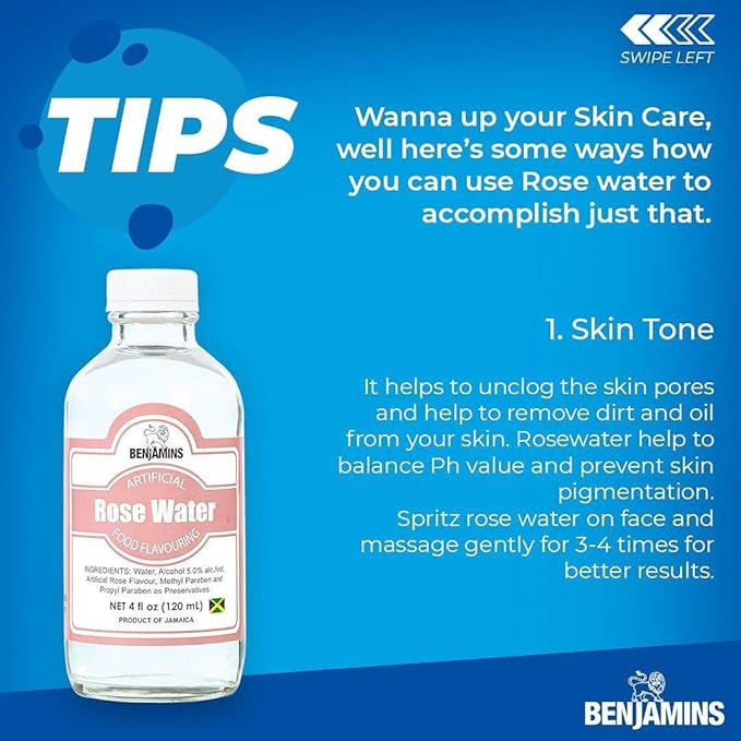 Benjamins Rose Water - 4oz