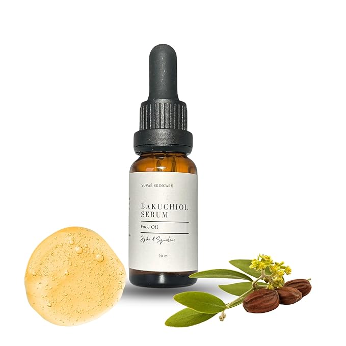 Yuvaè Skincare, 2% Bakuchiol Serum 20ml, Facial Serum + Jojoba & Squalene -Natural Retinol Alternative- Boost Collagen- Reduce Fine Lines and Wrinkles