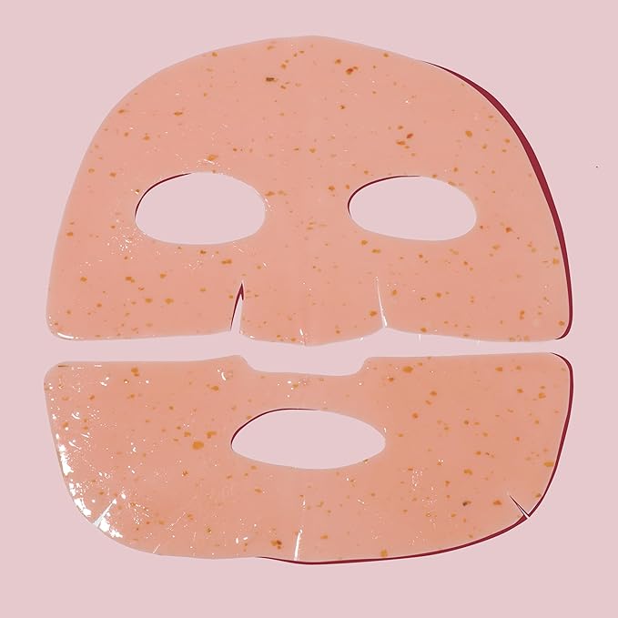 Avatara Rose Boba Hydrogel Mask, Cooling Facial Mask, 2-Piece Glow-Enhancing, Hydrating, Balancing Skin Care Mask with Niacinamide & Rose Extract, 30 g, 1-Pack