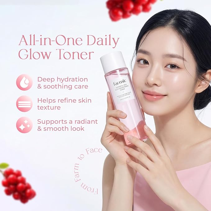 Superful Vegi Glow Toner 6.76 fl.oz (200ml) Aloe & Omija Soothing Moisturizer Facial Vegan Toner Hydrating Radiant Face Cruelty-Free Korean Daily Skincare Prep All Skin Types