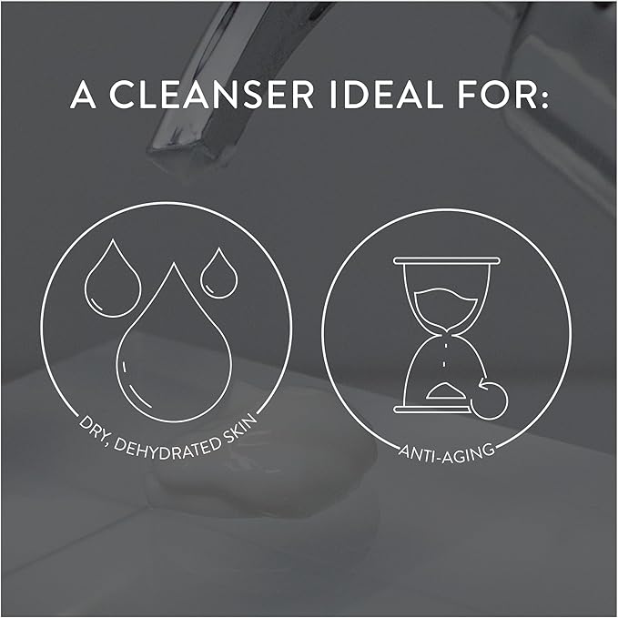 Microderm GLO Omega+ Complex Cream Facial Cleanser, Daily Face Wash & Makeup Remover, All Skin Types, Omega 3 & 6, Retinyl, Green Coffee Extract & Aloe Vera, Paraben-Free & Vegan, 6.7 Fl Oz