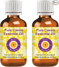 Deve Herbes Pure Cassia Essential Oil (Cinnamomum Cassia) Steam Distilled (Pack of Two) 100ml X 2 (6.76 oz)