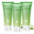 Aloderma Aloe Vera Gel Made within 12 Hours of Harvest with 99% Pure Organic Aloe Vera, Naturally Hydrating for Soothing Skincare, Moisturizing Aloe Gel for Skin, Face, Sensitive Skin - 4.02oz x 3ct