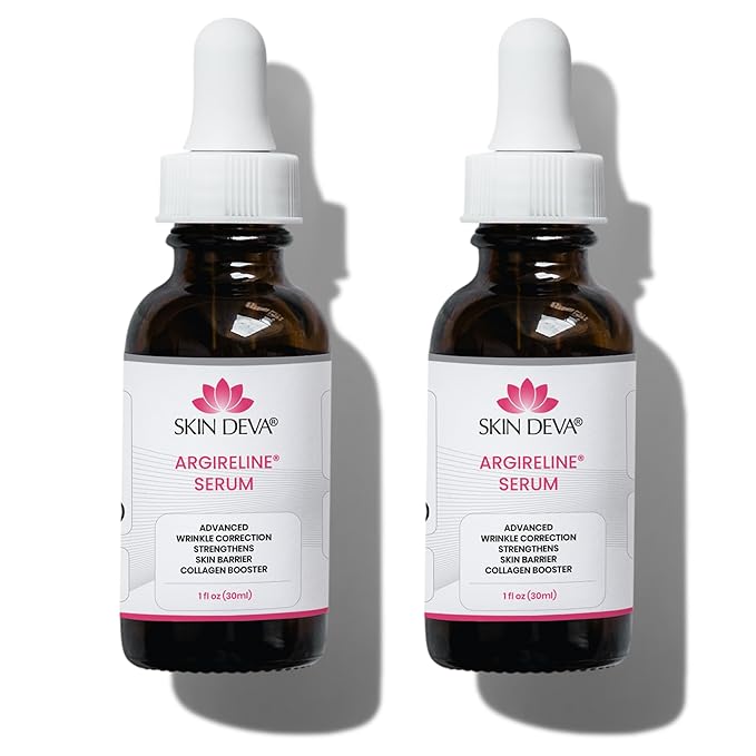 Skin Deva Argireline® Peptide Serum with Hyaluronic Acid – Acetyl Hexapeptide-8 Formula – Hydrating Anti-Aging Face Serum for Fine Lines & Smoother-Looking Skin (PACK OF 2)