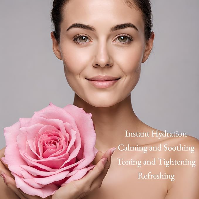 Rose Water Spray for Face | Korean Rose Water Spray with Glycerin | Rose Rugosa | Organic Flower Floated Mist Toner- Facial Toner for Women- Cruelty Free- Rose Scent- 100ml
