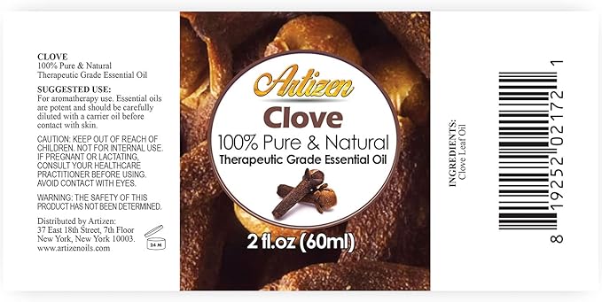Artizen 2oz Oils - Clove Essential Oil - 2 Fluid Ounces