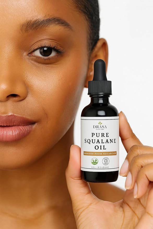 Pure Squalane Oil Moisturizer with 100% Sugarcane Derived Squalane for Face, Body, Skin and Hair - Face Oil 2 fl. oz.