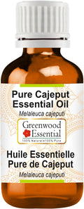 Greenwood Essential Pure Cajeput Essential Oil (Melaleuca cajeputi Steam Distilled 30ml (1.01 oz)
