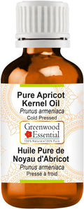 Greenwood Essential Pure Apricot Kernel Oil (Prunus armeniaca) Cold Pressed 50ml (1.69 oz)