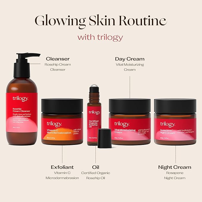 Trilogy Certified Organic Rosehip Oil, Intensive Nourishment, Improves Appearance of Scars, Stretch Marks, Fine Lines, & Wrinkles, 0.34 fl oz
