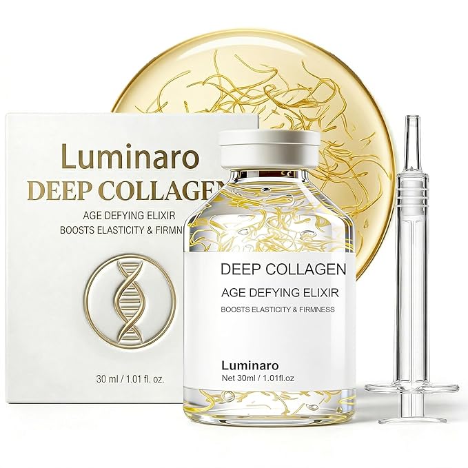 Deep Collagen Silk Peptide Intensive Ampoule,Silk Peptide Intensive Lifting Ampoule,Anti-Aging Hydrating Serum for Face with Collagen & Multi Peptides, Hyaluronic Acid Serum for All Skin Types