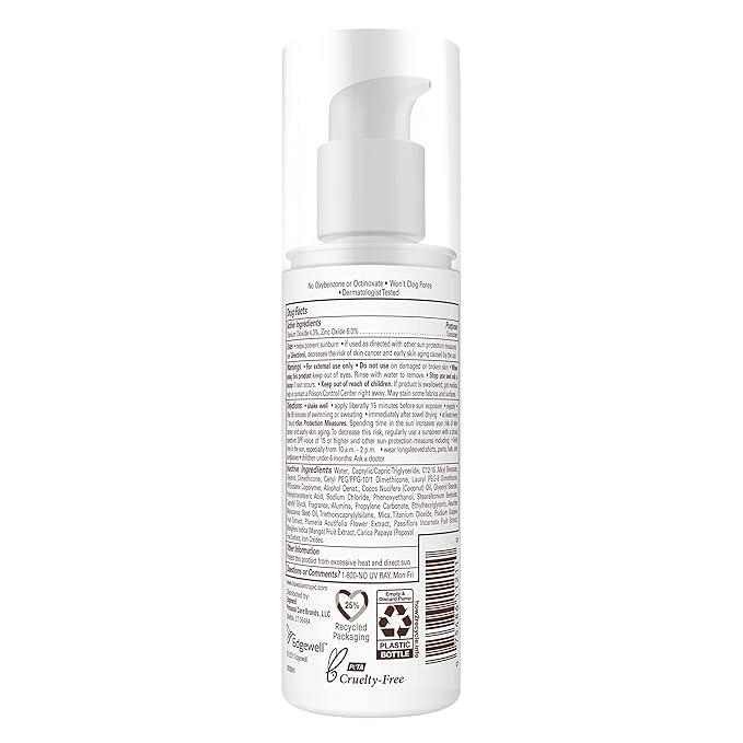 Hawaiian Tropic Skin Nourishing Milk Mineral Sunscreen Lotion SPF 30, 3.4oz | Travel Size Sunscreen Zinc Oxide, Sun Milk, Mineral Sunblock SPF 30, Oxybenzone-Free, 3.4oz