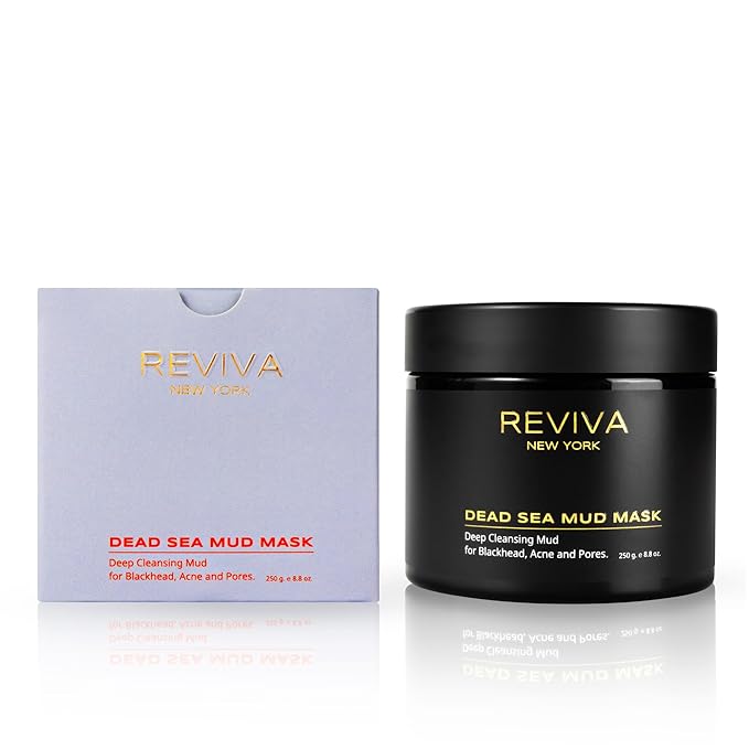 Dead Sea Mud Mask for Face and Body - Clay Mask for Blackhead Remover, Acne Treatment and Pore Minimizer - Organic Mask for Men & Women - Deep Cleansing Recovery for Skincare
