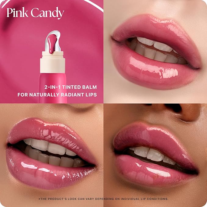 Nature Republic Honey Melting Lip Butter Balm – Hydrating Tinted Plumping Lip Balm with Peptides, for Sheer & Glossy, Fuller-Looking Lips (Pink Candy)