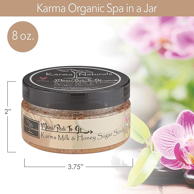 karma organic Natural Sugar Scrub-cruelty-free exfoliating scrub for women
