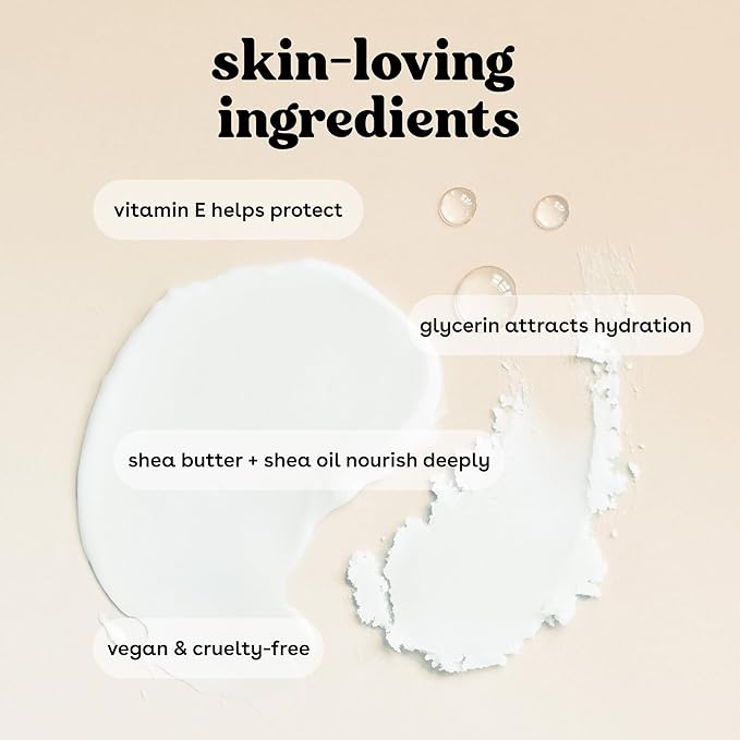 eos Shea Better Body Lotion Pomegranate Raspberry, 24-Hour Moisture Skin Care, Lightweight & Non-Greasy, Natural Shea, Vegan, 16 fl oz