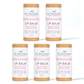 J&L Naturals Sustainable Lip Balm | Organic Ingredients, 100% Natural, Eco-Friendly | Cruelty Free, Vegan, Paraben Free, Silicone Free (Strawberry & Vanilla, 5-Piece Bundle)