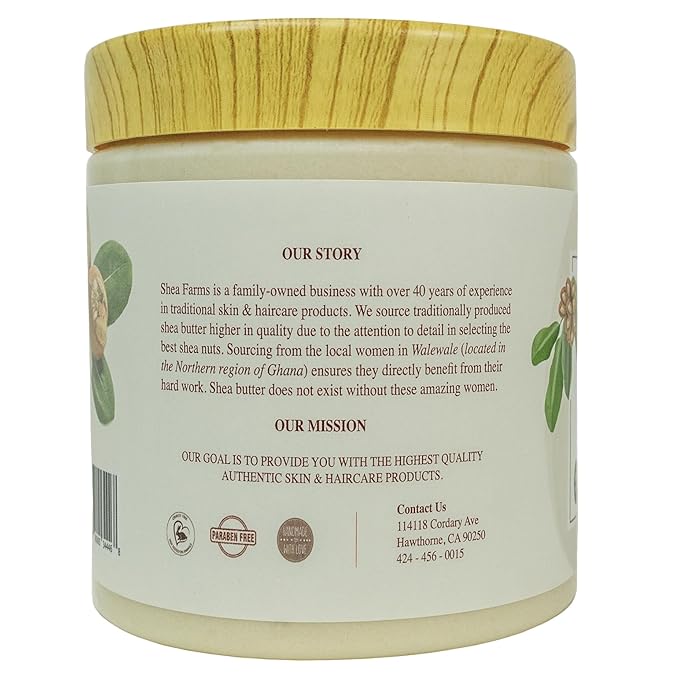 Natural Body Butter Shea Body Moisturizer with Natural Essential Oils to Deeply Nourish, Protect, and Rejuvenate dry Skin - Tea Tree and Lavender 14 oz