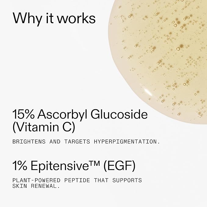 The INKEY List 15% Vitamin C and EGF Serum 1 Fl Oz, Reduces Hyperpigmentation, Rejuvenating Skin Care, Vegan Friendly, Suitable For All Skin Types