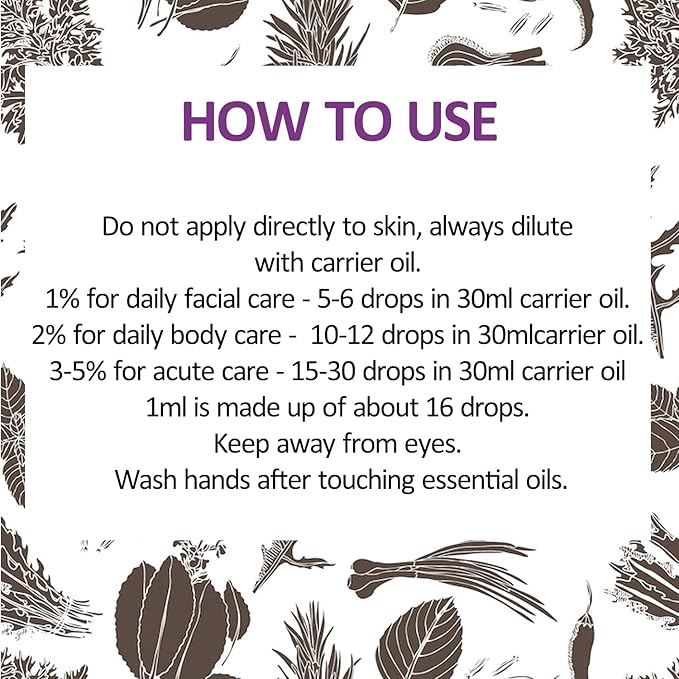 dève herbes Neroli Essential Oil (Citrus aurantium) with Glass Dropper Pure | Non-Sticky | Non-Greasy | Lightweight | Men & Women | All Skin Types | Steam Distilled 30ml(1 oz)
