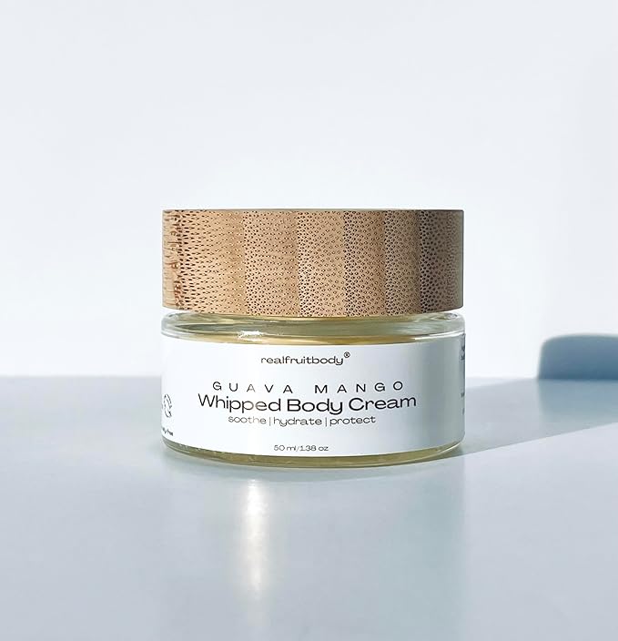 Real Fruit Body® Guava Mango Whipped Body Cream (3.38 Ounces | 100 ml) - 100% Pure and Natural, Leaping Bunny Certified, Vegan