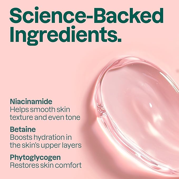 ATTITUDE Revitalizing Cleansing Gel, Gentle Face Wash with Betaine & Niacinamide for Radiant, Healthy-Looking Skin, EWG Verified, Vegan, Unscented, 3.4 Fl Oz