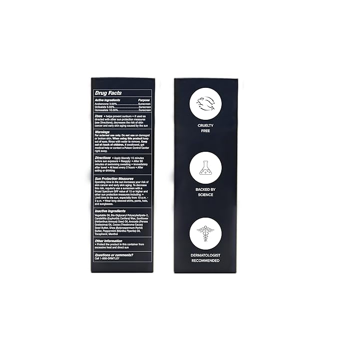 DRMTLGY SPF 25 Lip Balm – Hydrating & Nourishing Lip Protection with Avocado, Shea Butter & Cocoa Butter – Broad Spectrum UVA UVB Shield – Non-Sticky, Smooth Finish – .25 oz