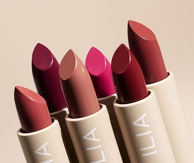 ILIA - Color Block Lipstick | Non-Toxic, Vegan, Cruelty-Free, Hydrating + Long Lasting, No Budge Color with Full Coverage (Rococco (Petal Pink With Warm Undertones), 0.14 oz | 4 g)
