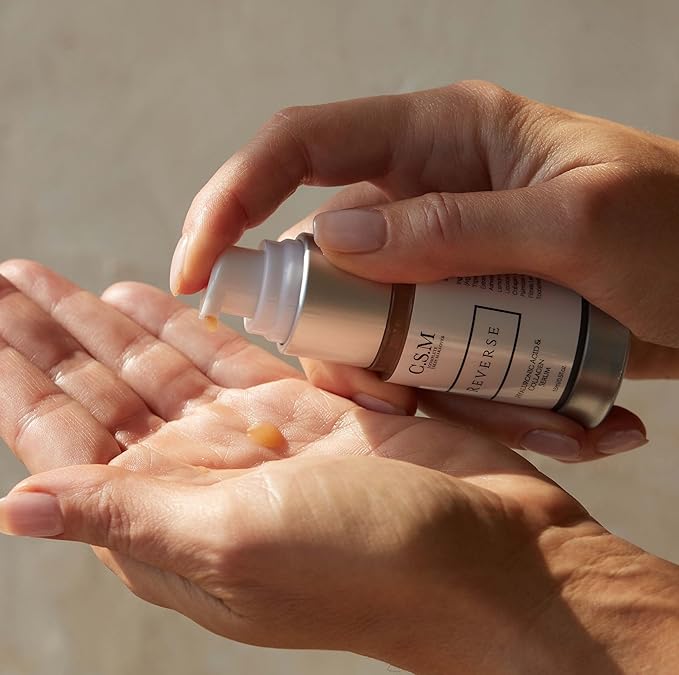 CSM Reverse Organic Eye Serum with Hyaluronic Acid & Collagen | Anti-Aging Eye Cream for Puffiness, Wrinkles, Dark Circles & Lines | Moisture-Rich Formula with Antioxidants & Botanicals | 15 ml