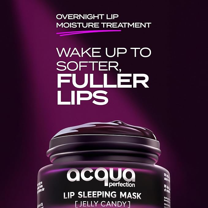 Intensive Overnight Lip Sleeping Mask – Korean Skin Care Lip Hydration Treatment & Anti Aging Moisturizer for Severely Dry Lips – Nighttime Lip Balm with Vitamin C, Murumuru & Shea Butter