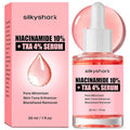 SilkyShark Niacinamide Serum (1 Fl Oz), 10% Niacinamide + 4% Tranexamic Acid Serum, Face Serums for Pore Minimizing, Dark Spots, Blackhead Removal, Hydrating, and Anti-Aging