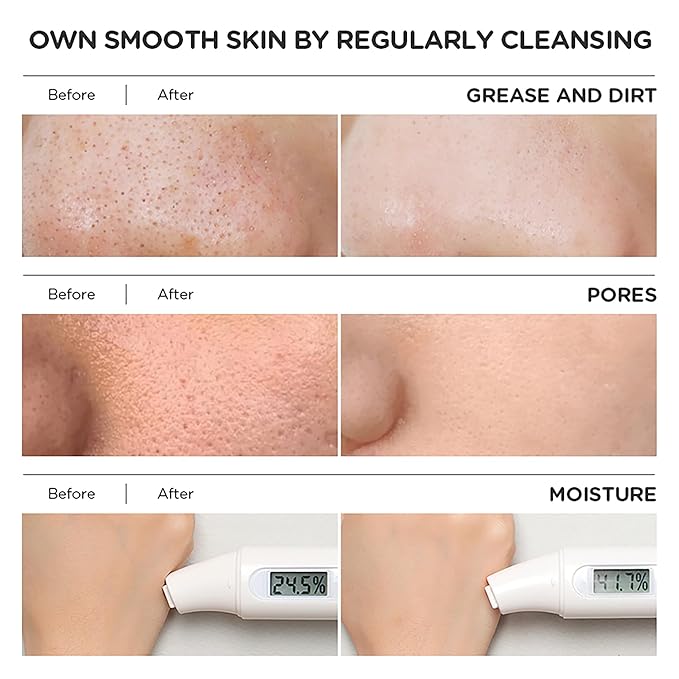Green Tea Exfoliating Gel, Moisturizing Rejuvenating Facial Exfoliator, Deep Cleaning, Smooth, Refreshing & Oil Control, Remove Old Dead, Lightweight Cleanser for All Skin Types, 1.05oz