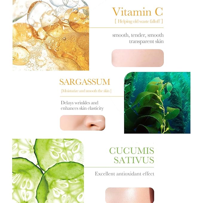 Etuanxi 30Pcs Recovery Mud Mask Clay Mask for Face Vitamin C & Cucumber & Dead Sea Mud Masks for Face Face Mask Moisturizing Deep Cleansing Mud Mask Skin Care Set